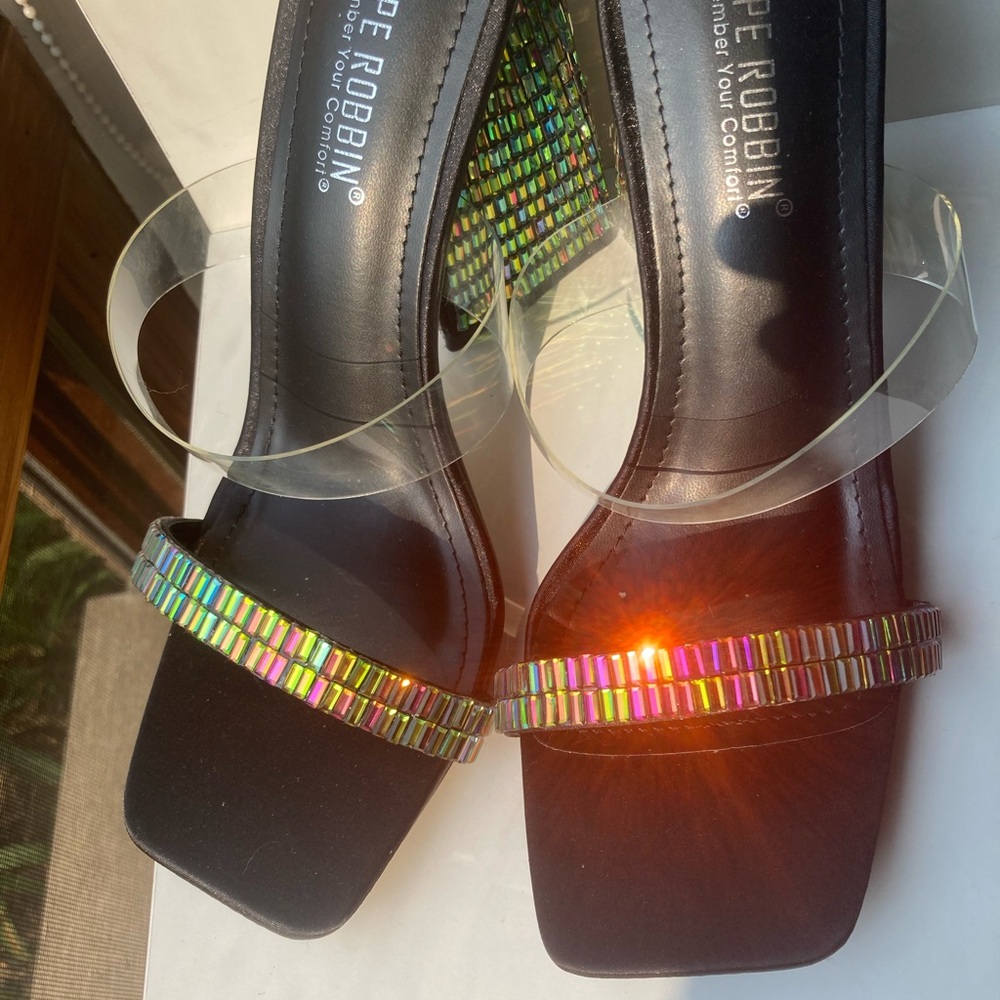 Black and Gold Women's Sandals